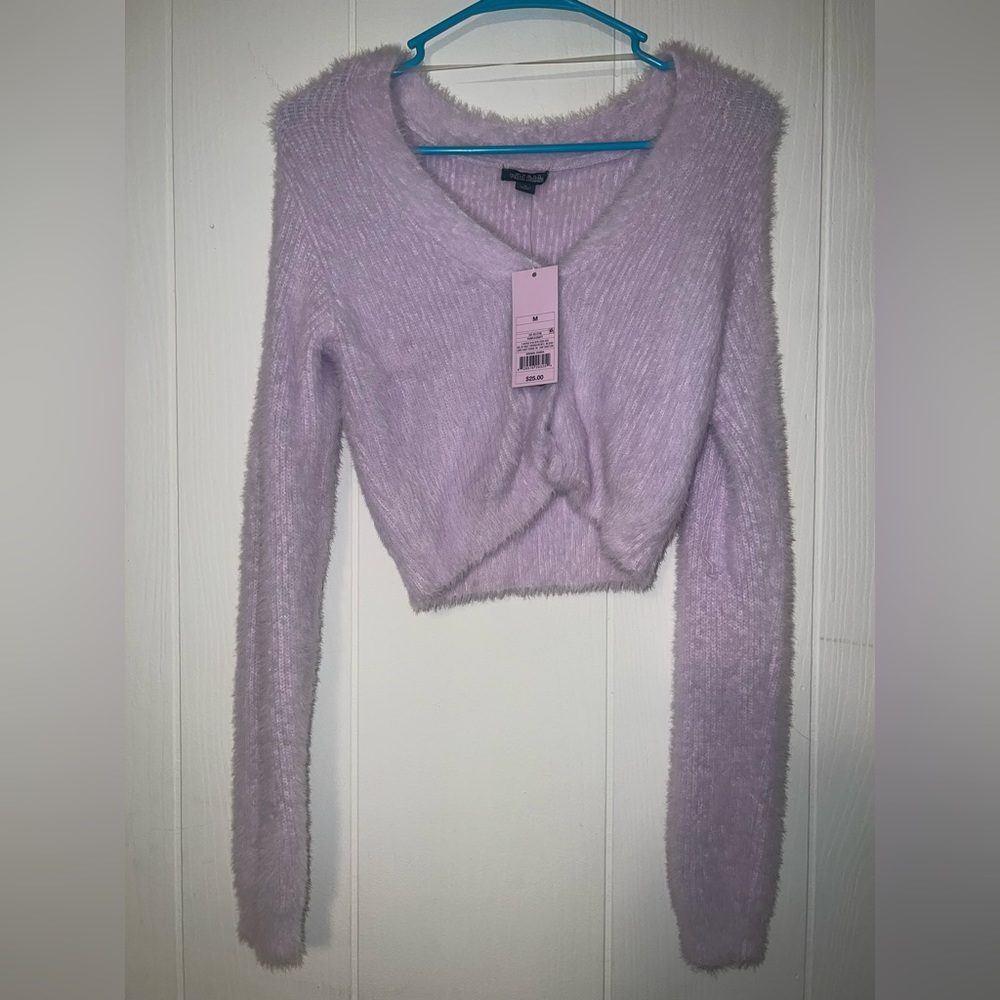 Long sleeve cropped sweater